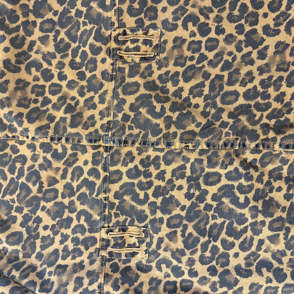 ANTHROPOLOGIE PILCRO Camo/Leopard Print Oversized Utility Jacket Womens Size S - Picture 10 of 10